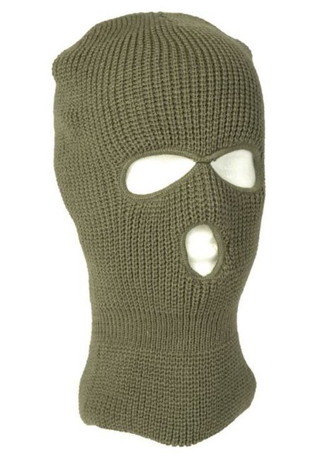 POLIAKRIL BALACLAVA - 3 LYUK - MIL-TEC - ZÖLD OD