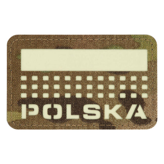 POLSKA JELVÉNY (zászlóval) - 50 x 80 mm - LASER CUT - MULTICAM/GID - M-TAC