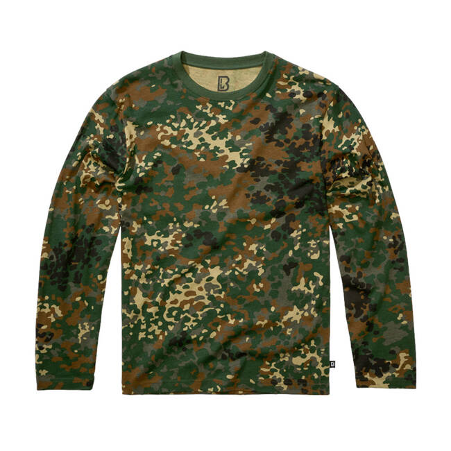 Prémium hosszú ujjú póló - flecktarn camo - Brandit