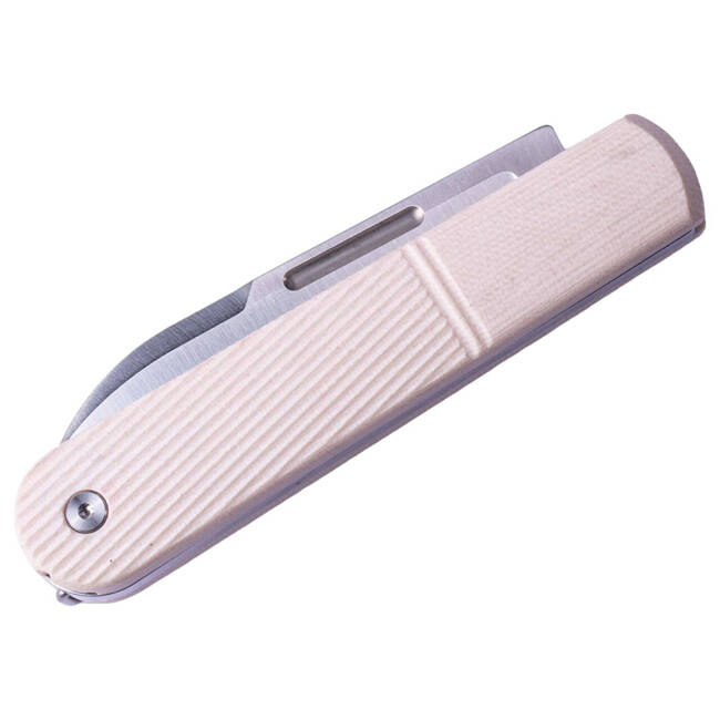 "Real Barlow RB5 Droppoint G10 Ivory" ZSEBKÉS - Real Steel