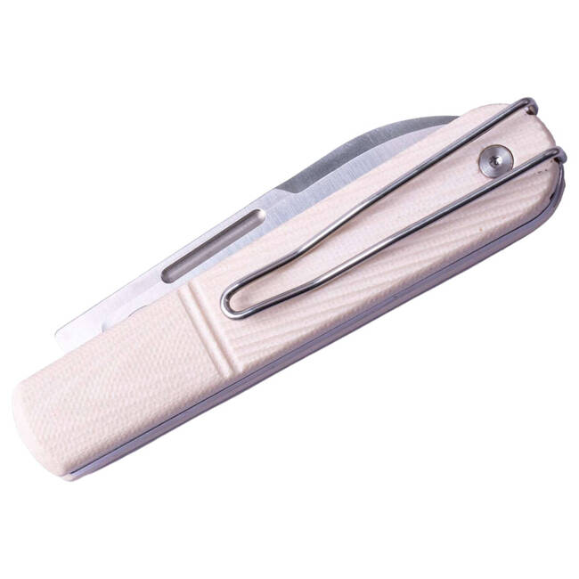 "Real Barlow RB5 Droppoint G10 Ivory" ZSEBKÉS - Real Steel