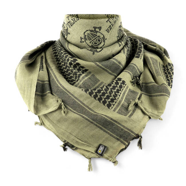 SHEMAGH SCARF - TIL VALHALL - OLIVE/FEKETE - M-TAC