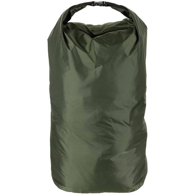 SZÁLLÍTÓTÁSKA "DRYBAG", ZÖLD OD - 22 L - KATONAI FELESLEG A BRIT HADSEREGTŐL - MINT ÚJ