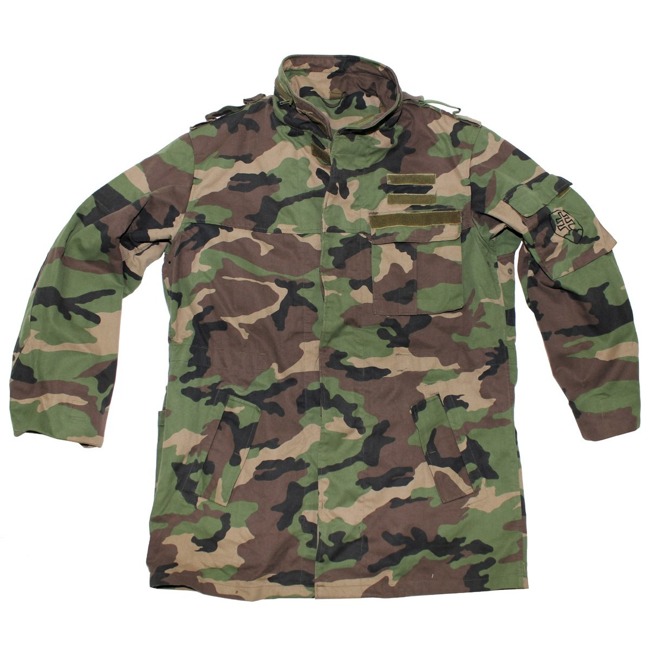 SZLOVÁK PARKA KABÁT- BÉLÉS NÉLKÜL - M97 CAMO - HASZNÁLT