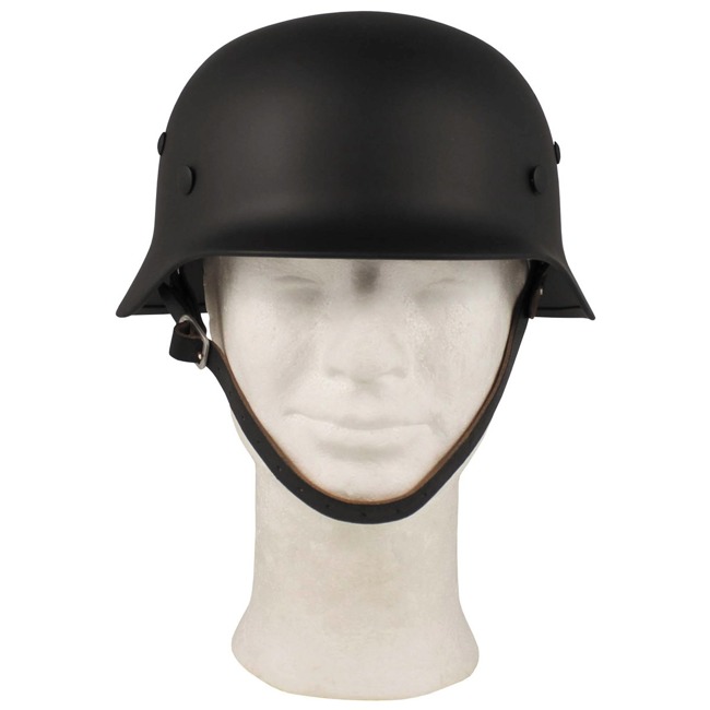 Steel Helmet, WW II, black, leather lining