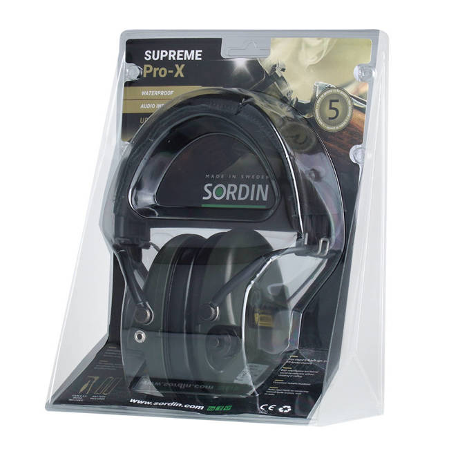 Supreme Pro-X fülvédő - Zöld - 75302-X/L-S - Sordin 