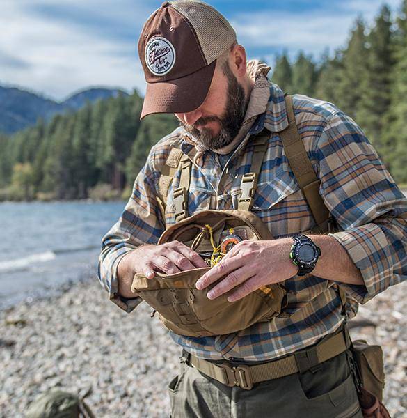 TAKTIKAI MELLKAS TÁSKA - NUMBAT® - Helikon-Tex® - BARNA/NARANCSSÁRGA