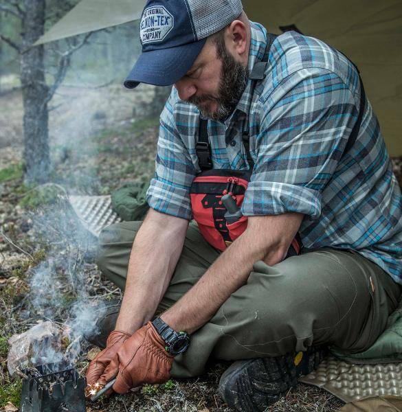 TAKTIKAI MELLKAS TÁSKA - NUMBAT® - Helikon-Tex® - BARNA/NARANCSSÁRGA