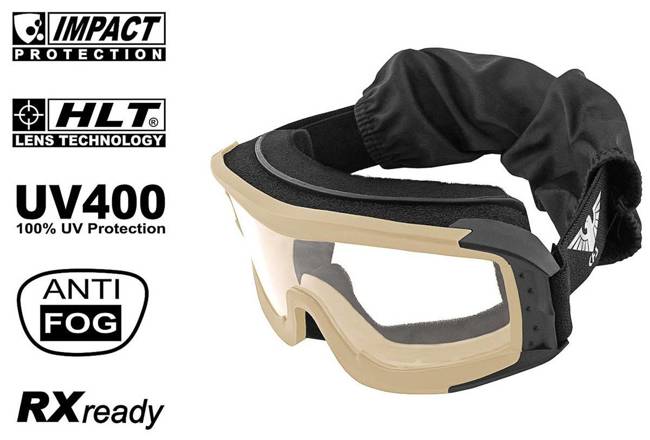 TAKTIKAI SZEMÜVEG - KHS® Tactical Eyewear - KHAKI