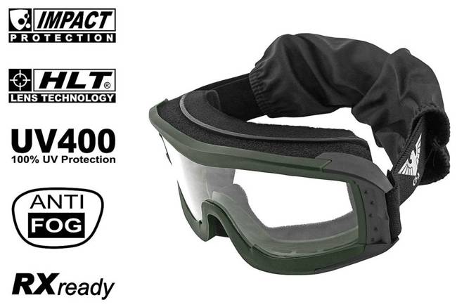 TAKTIKAI SZEMÜVEG - KHS® Tactical Eyewear - ZÖLD OD