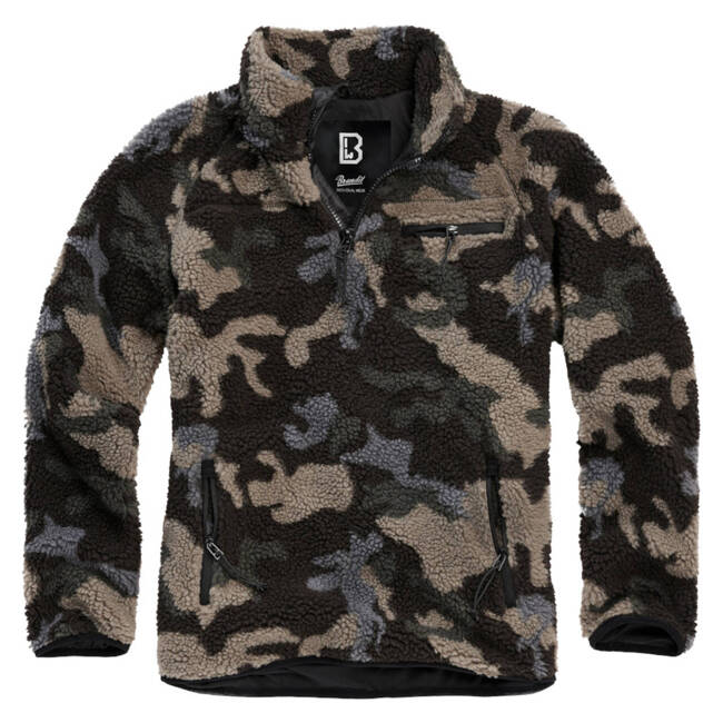 Teddyfleece Troyer pulóver - darkcamo - Brandit