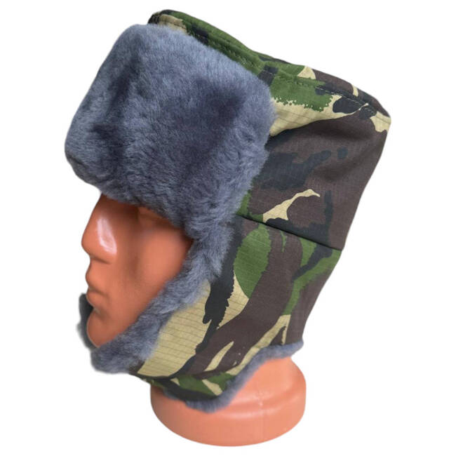 USHANKA KATONAI SAPKA - RIPSTOP DPM CAMO - KATONAI FELESLEG ROMÁN HADSEREG - ÚJ