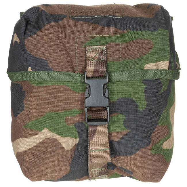 UTILITY POUCH "MOLLE" KÖZEPES - KATONAI TÖBBLET A HOLLAND HADSEREGTŐL - NL CAMO - MINT ÚJ