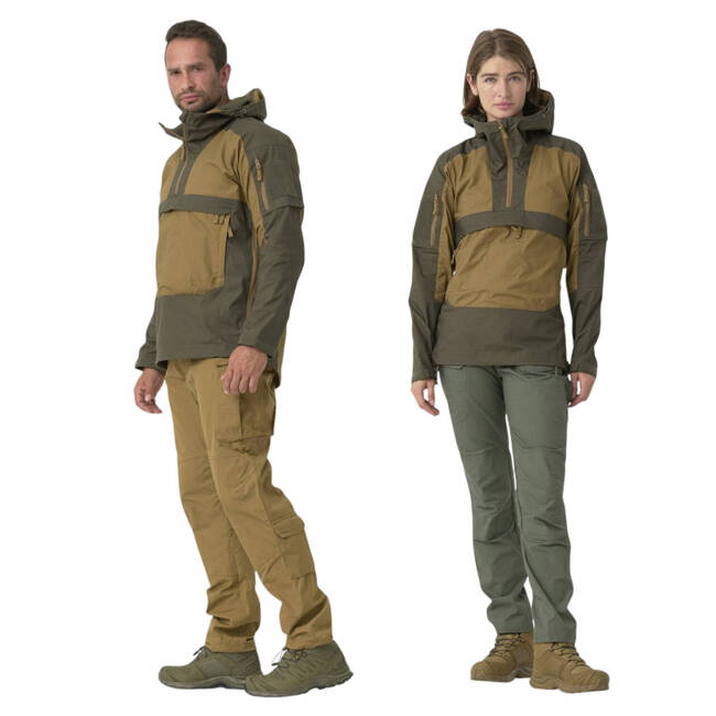 Unisex Tracer Anorak kabát - Polipamut  Stretch Ripstop - Coyote - Helikon Tex