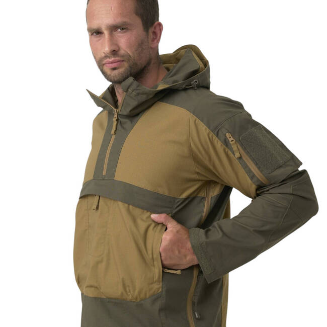 Unisex Tracer Anorak kabát - Polipamut  Stretch Ripstop - Coyote - Helikon Tex