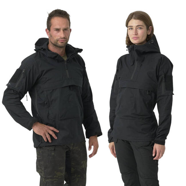 Unisex Tracer Anorak kabát - Polipamut  Stretch Ripstop - Fekete - Helikon Tex