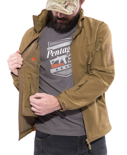 VÍZÁLLÓ ESŐKABÁT - ARTAXES SOFTSHELL - PENTAGON® - TOSZKÁNA SÁRGA