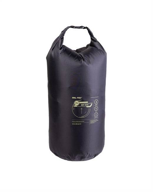 VÍZÁLLÓ TÁSKA - DRY BAG - 25 L - Mil-Tec® - FEKETE