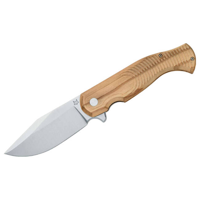 ZSEBKÉS EAST WOOD TIGER OLIVE WOOD - FOX KNIVES