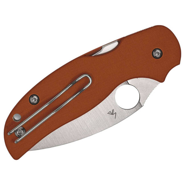 ZSEBKÉS Sage 5 CPM REX 121 G10 Burnt Orange PlainEdge - SPYDEREDGE