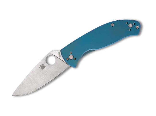 ZSEBKÉS Tenacious R.I.L. Blue Titanium PlainEdge - SPYDEREDGE