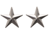  US 1 Star Gen Silver Rank Insignia 