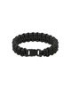 Black 15MM PARA BRACELET W. PLASTIC CLOSURE