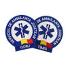 EMBLEMA AMBULANTA SAJ SPATE, CU APLICARE PRIN COASERE - ARAD