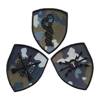 EMBLEMA SEMN DE ARMA MANECA SCUT - AVIATIE - BRODATA PE SUPORT COMBAT CAMUFLAJ FORTE AERIENE CU FIR NEGRU