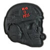 JELVÉNY WAR IS HELL 3D PVC - FEKETE - M-TAC