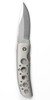 KÉS SILVER ONE-HAND OPENER FOLDING KNIFE ´DACHS´8.45 cm BLADE